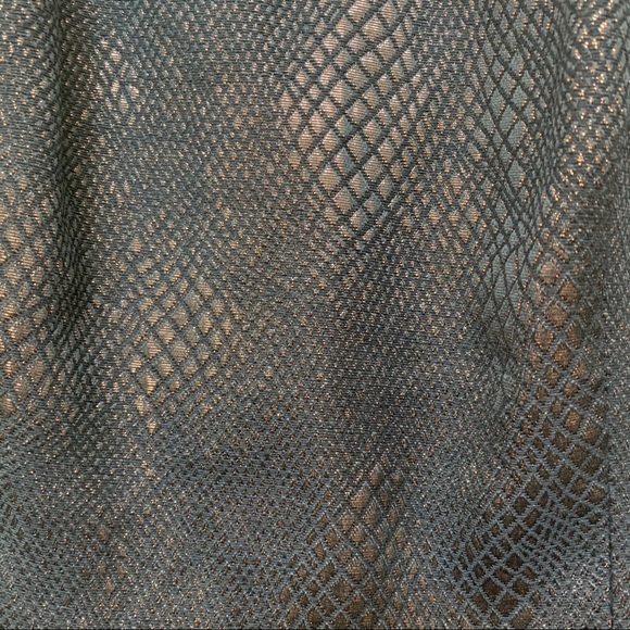 Bar III Copper Black Brocade Fit Flare Dress XXL B9/1 - Picture 6 of 12